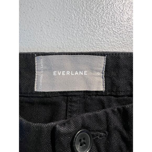 Everlane Skirt Canvas Stamp Mini Black Cotton Modern Minimalist Basic Capsule - Picture 4 of 5